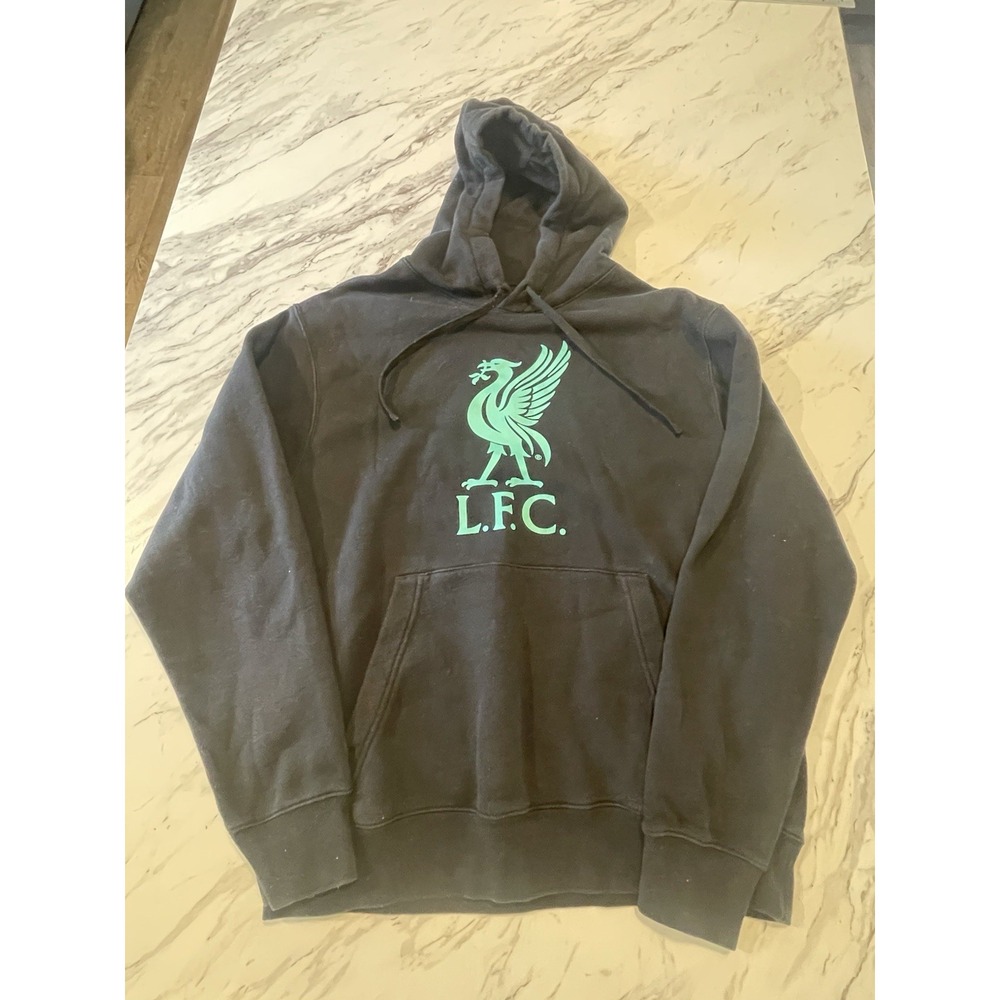 Nike Liverpool FC LFC Hoodie Men's L Pullover Big Swoosh On Back Premier League